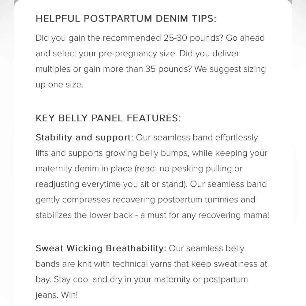 BLANQI DENIM Maternity Belly Support Skinny Jeans
